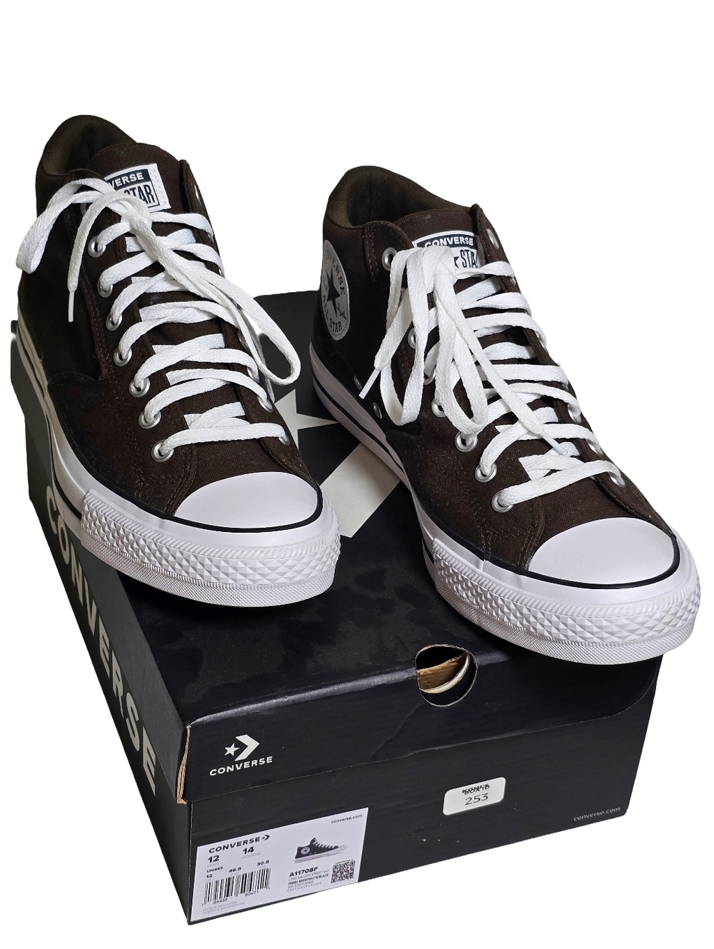 Converse Chuck Taylor All Star Malden Street Mid Brown Fresh Brew Men’s 12 NWT - Picture 3 of 6